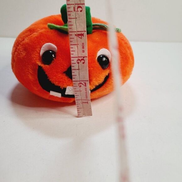 Vintage Wego Fiesta Pumpkin Jack-O-Lantern Halloween Plush Stuffed Animal 1989 - Picture 11 of 11